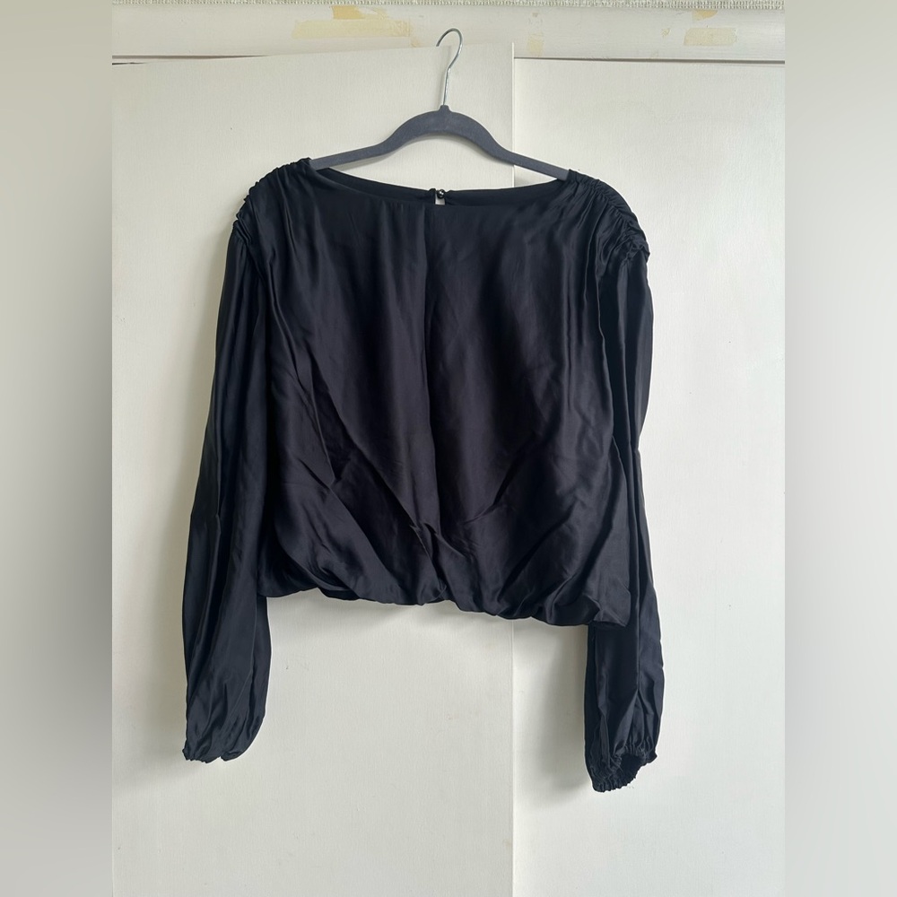 Anthropologie Satin Top XS